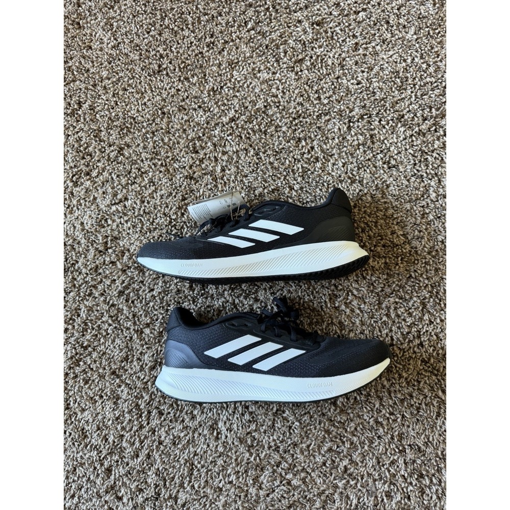 ADIDAS Men's Runfalcon 5 Running Shoes~Trainers~Men's Size 10.5 wide-Black/White